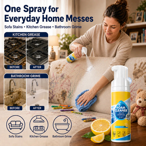 Clean Sofa Stains, Kitchen Grease & Bathroom Grime With One Simple Spray
