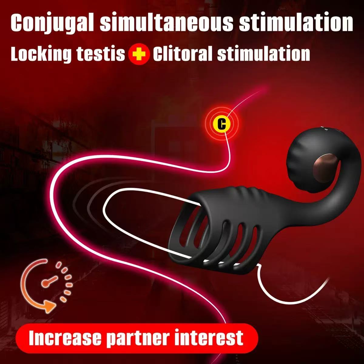 Slide-and-Roll Snail-Vibratorfor Constant Stimulation