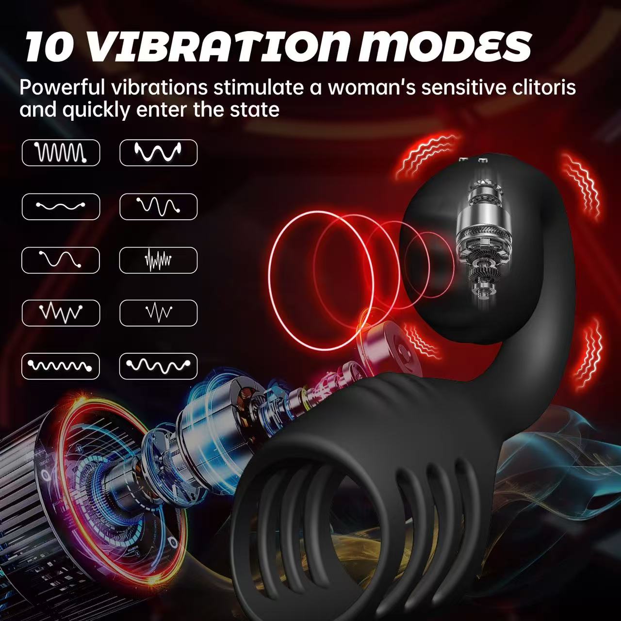 Slide-and-Roll Snail-Vibratorfor Constant Stimulation