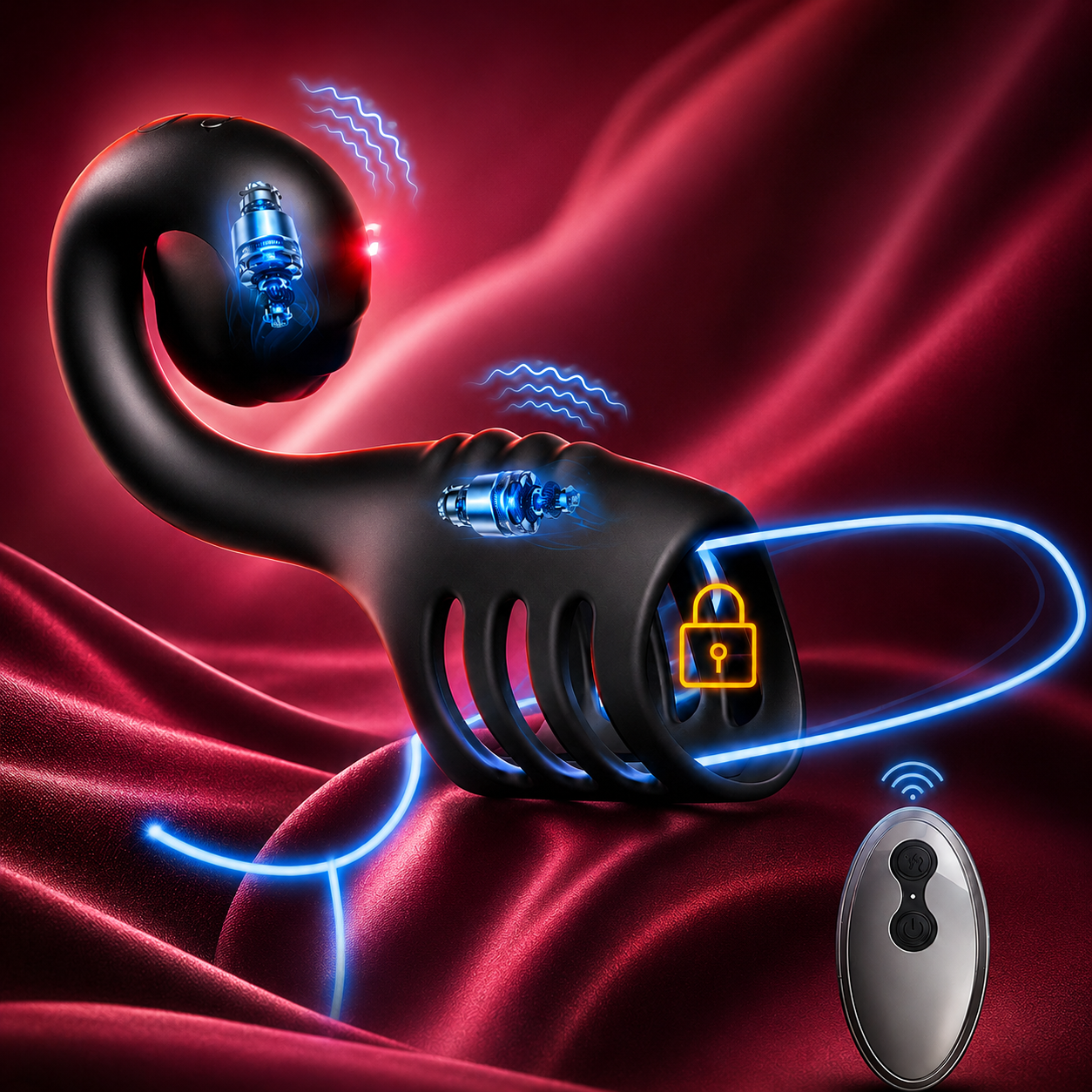 Slide-and-Roll Snail-Vibratorfor Constant Stimulation