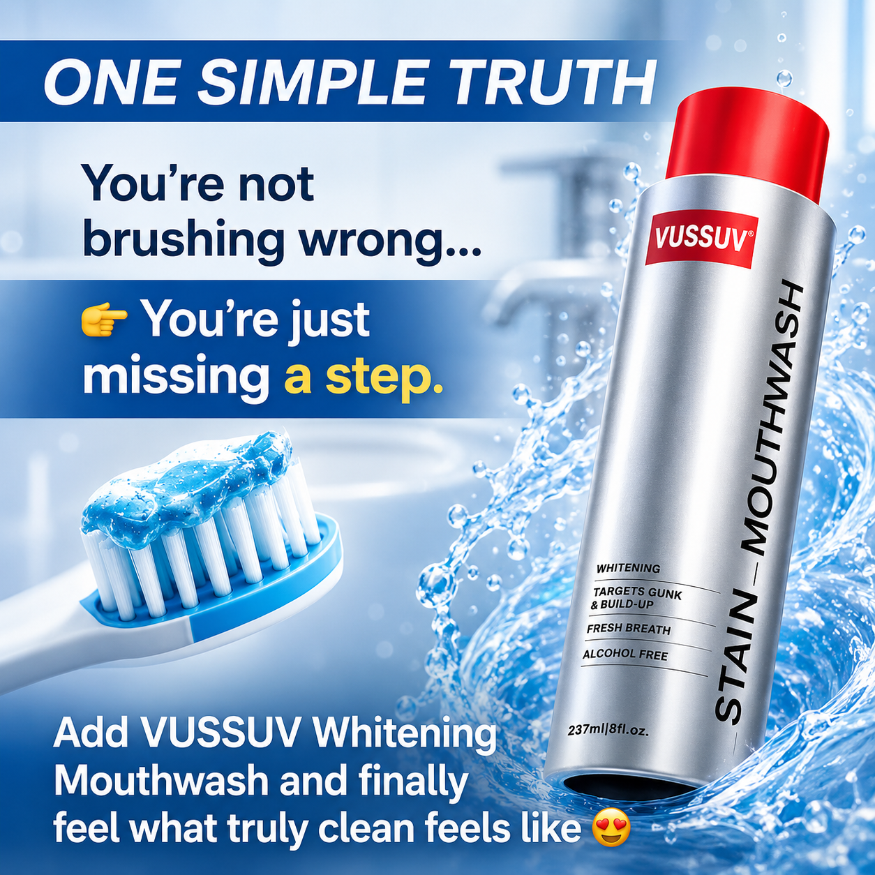 TOCCERA™Mouthwash｜Not Just Fresher Breath — A Truly Deep Clean Feeling 🦷💜