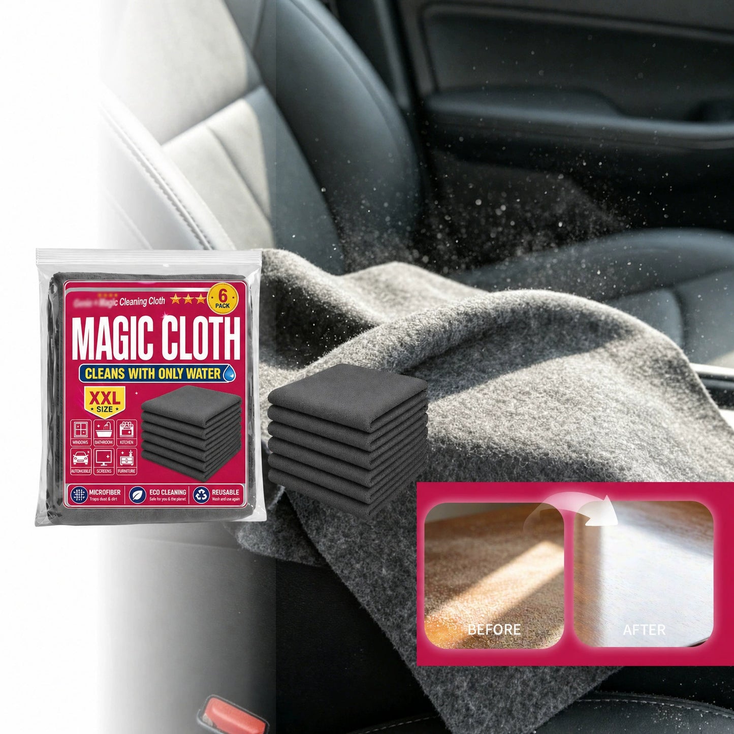 Magic Cleaning Cloth – Cleans with Only Water